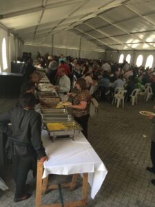 AMC Synod buffet and dining area