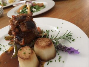 Beef fillet caponata - plated