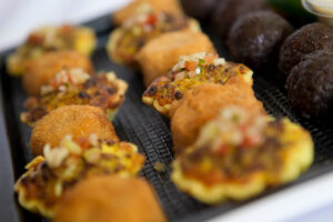 Bobotie Tartlets and Fish cakes platter