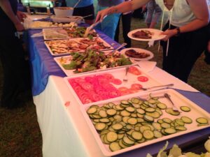 Build your own salad buffet