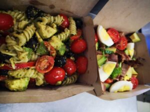 Pesto pasta salad