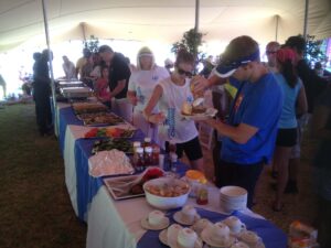 Catering at Sports challenge event buffet