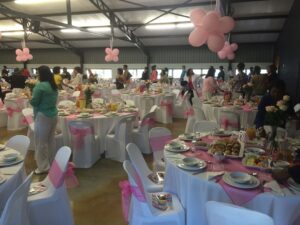 Catering for Women's Day gala set up